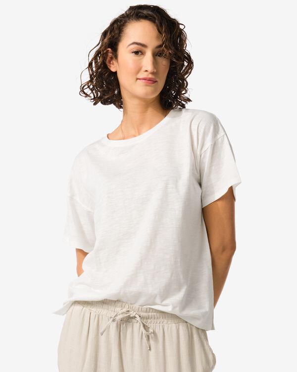 t-shirt femme Dori  blanc blanc - 36354670WHITE - HEMA