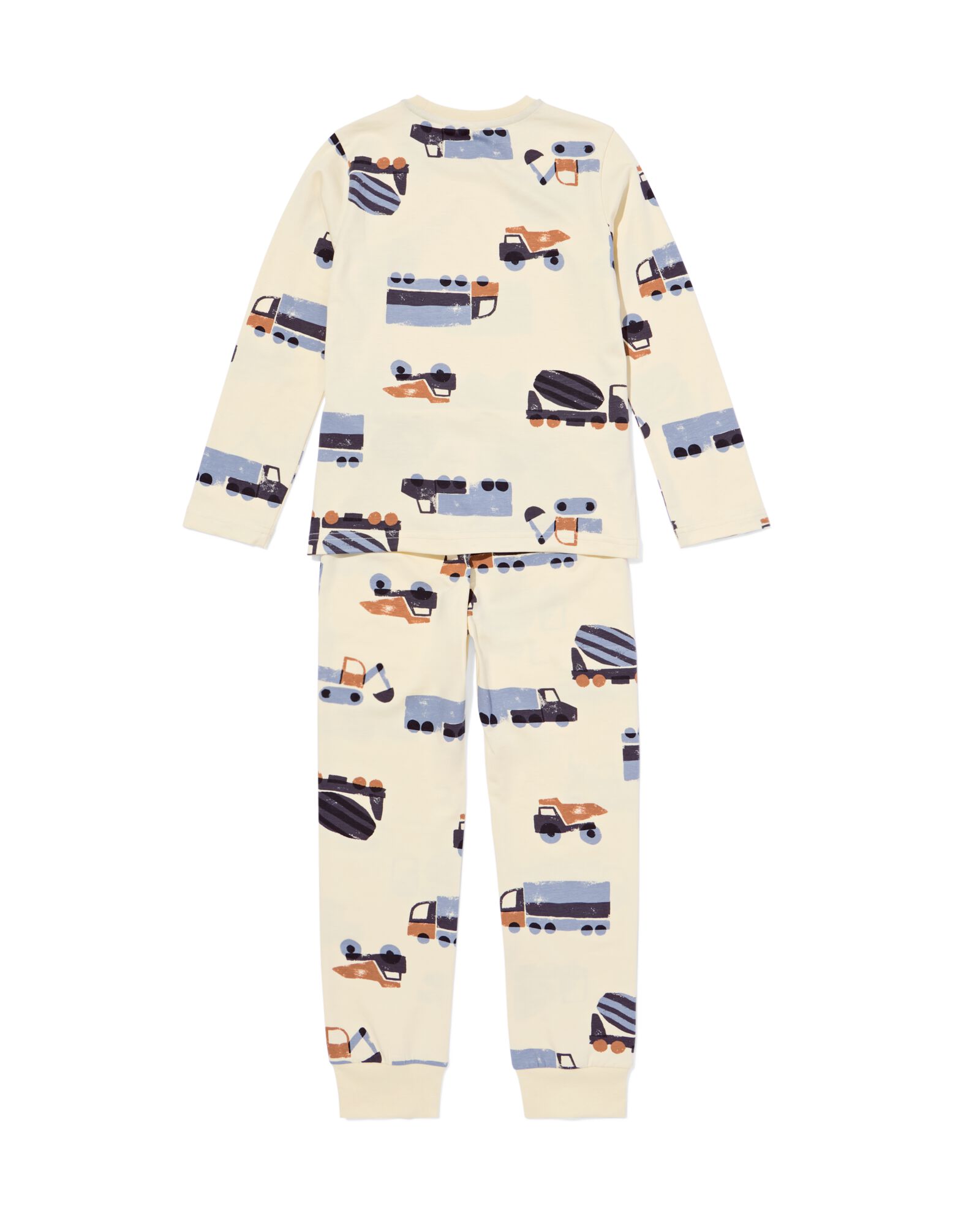 Kinderpyjama Auto  eierschalenfarben eierschalenfarben - 23000750OFFWHITE - HEMA