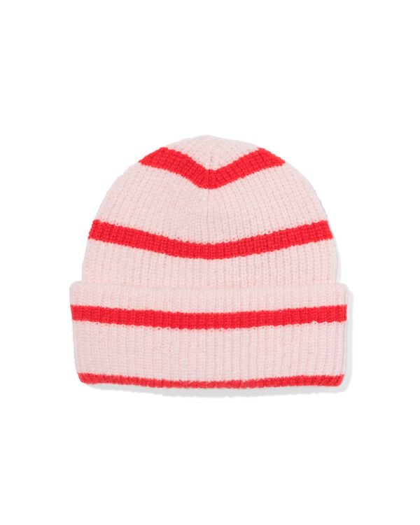 bonnet enfant rayures rouges rose rose - 16700270PINK - HEMA