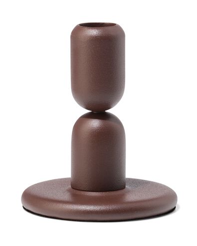 Kerzenst&auml;nder 8,4 x 5 cm, Metall, niedrig, Braun - 13325099 - HEMA