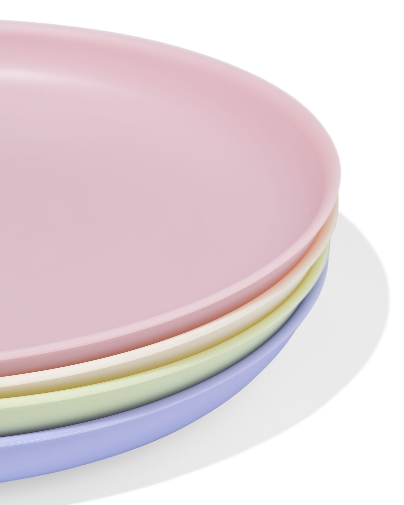 assiette &Oslash;21,5cm plastique - 4 pi&egrave;ces - 80650229 - HEMA