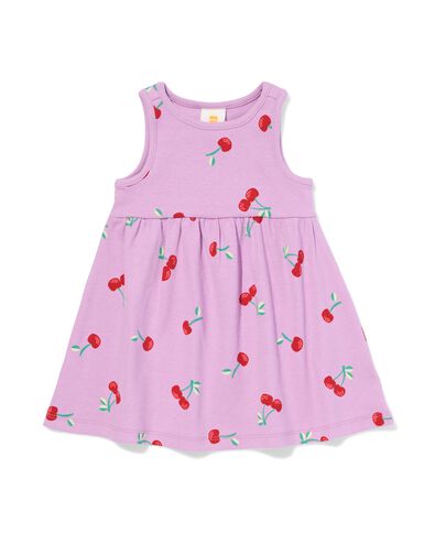 Babykleid gerippt, Kirschen violett - 33008570PURPLE - HEMA