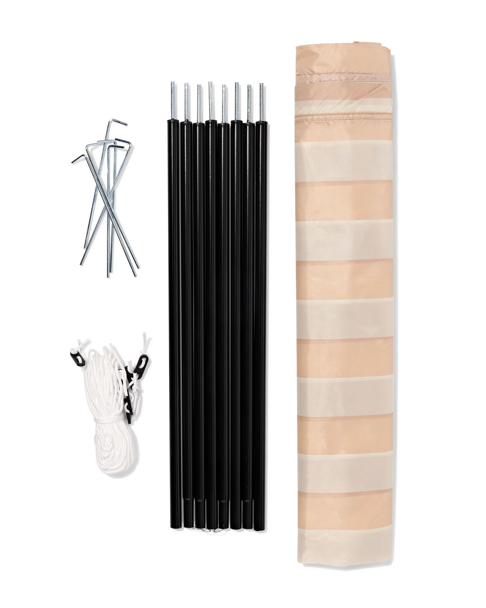 Windschutz, 9 &times; 62 cm, gestreift, beige - 41800237 - HEMA