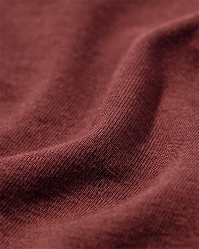 damesboxer katoen everyday tailleband donkerbruin - 19641534DARKBROWN - HEMA