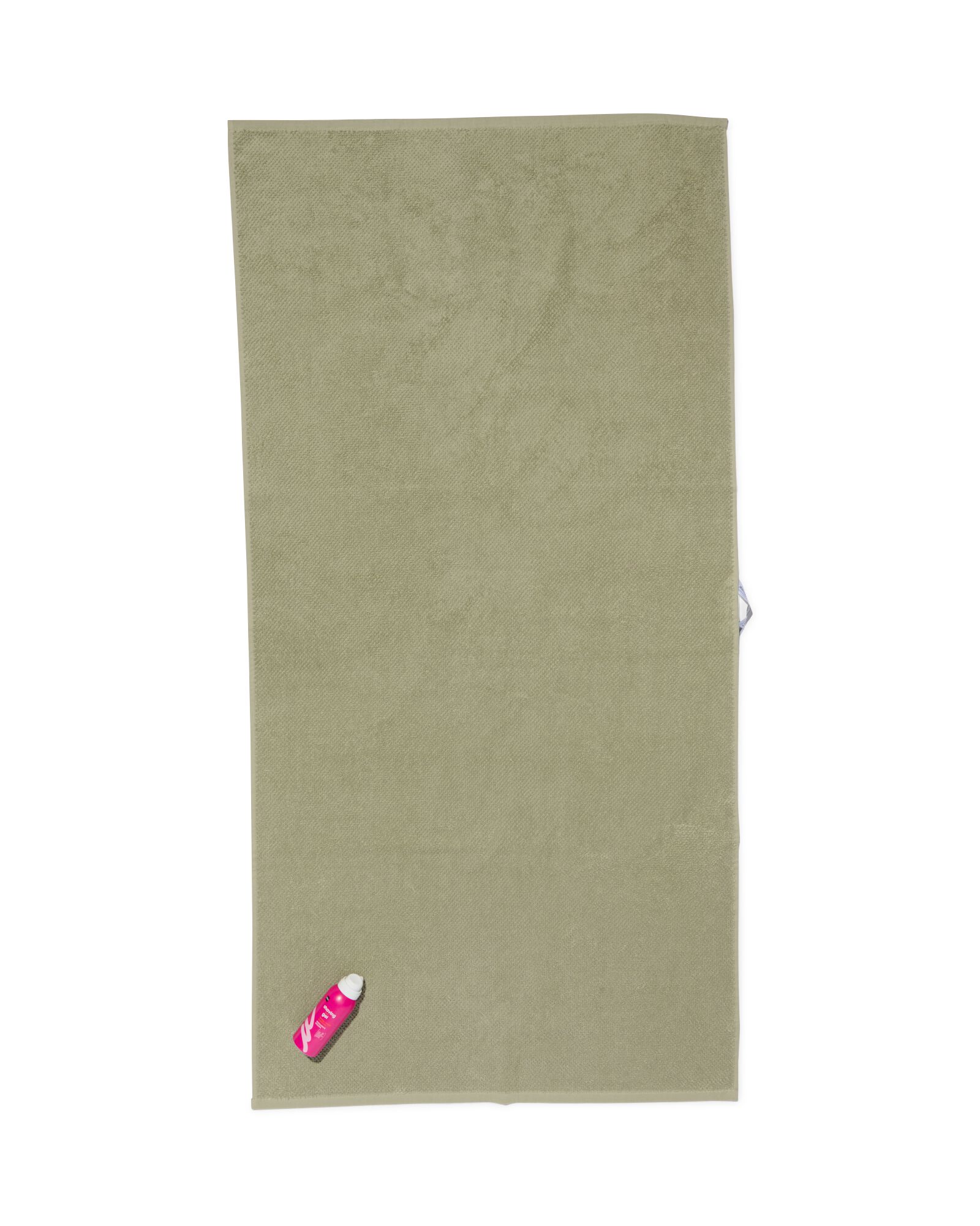 tweedekans handdoek recycled katoen 70x140 grijsgroen - 5240215 - HEMA