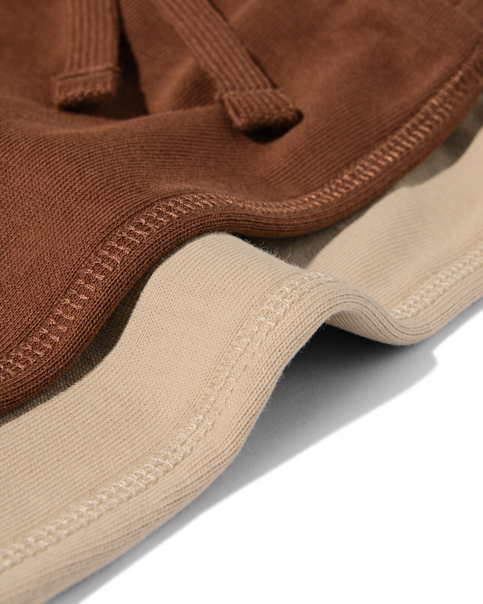 kindershort regular fit sweatstof - 2 stuks beige beige - 30714603BEIGE - HEMA