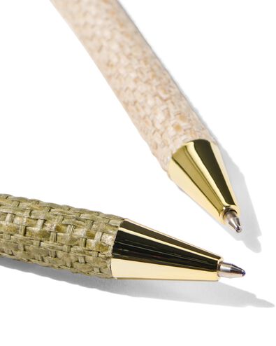 2er-Pack Kugelschreiber, geflochten, Geschenkverpackung - 14470081 - HEMA