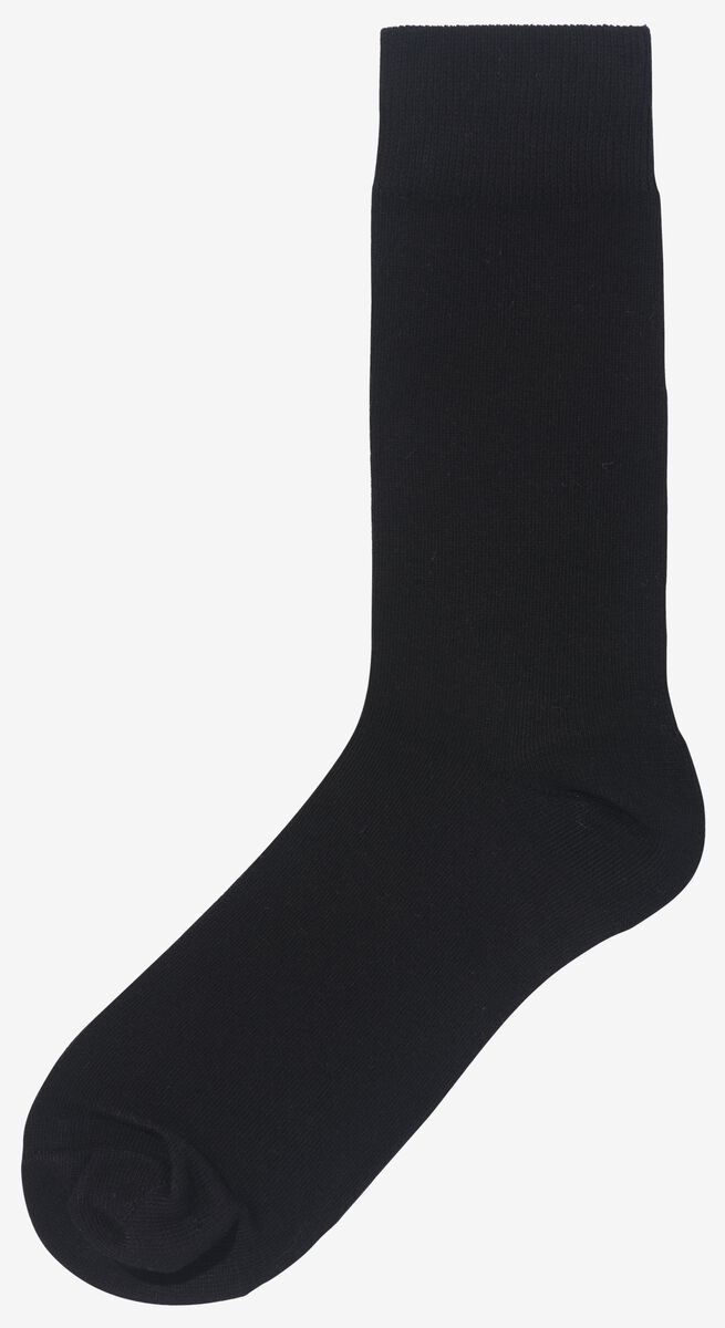 5er-Pack Herren-Socken, mit Baumwolle schwarz - 1000028310 - HEMA