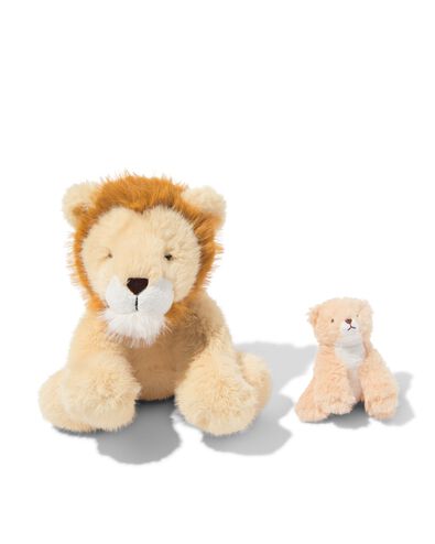knuffel leeuw met baby 31cm - 15100267 - HEMA