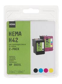 H42, kompatibel mit HP 302XL - 38399221 - HEMA
