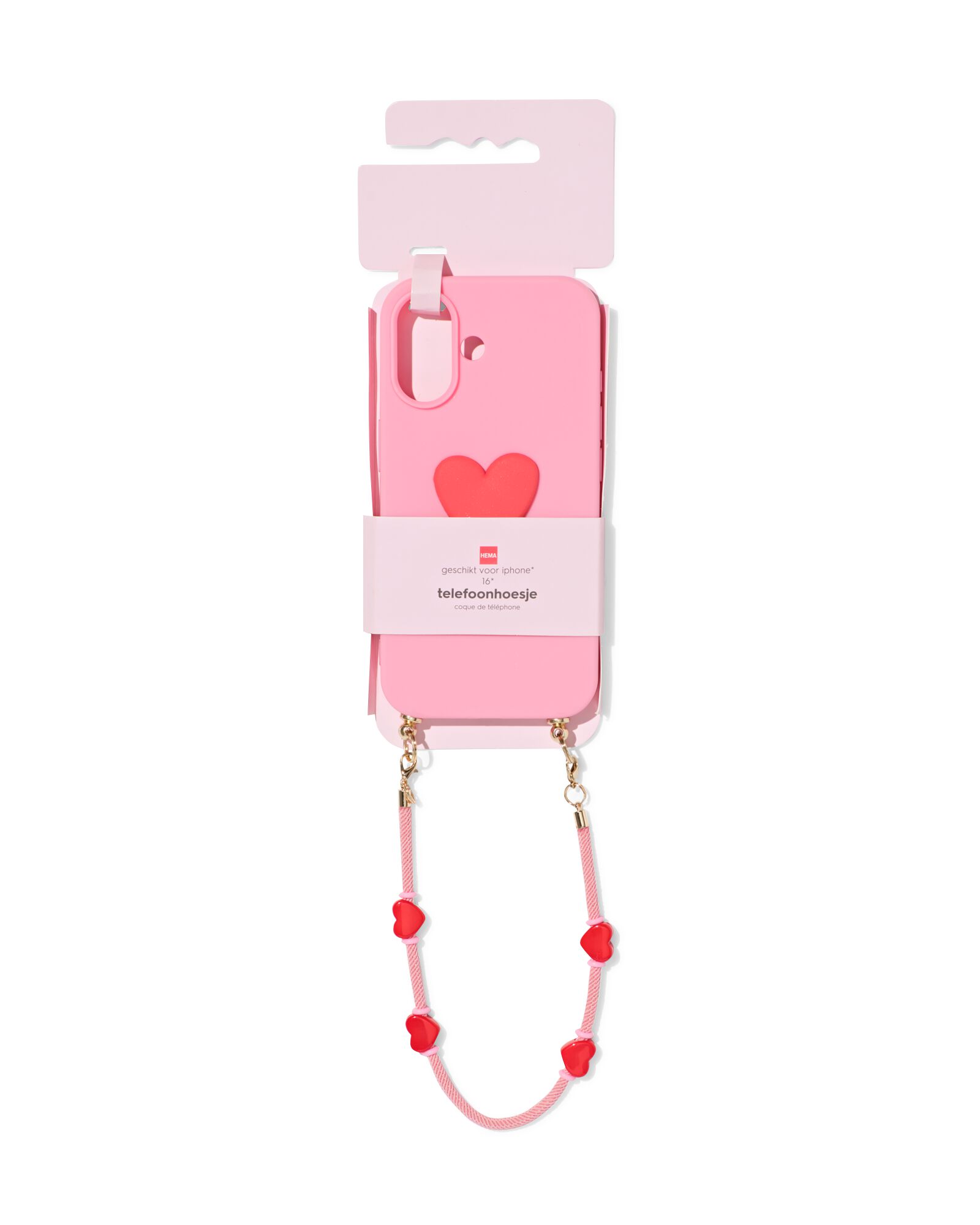 telefoonhoesje met koord iPhone 16 - 60102008 - HEMA