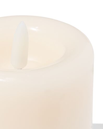 bougie led ⌀7,5x10cm ivoire - 13550142 - HEMA