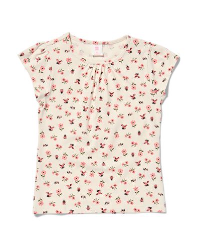 Kinder-T-Shirt, Blumen eierschalenfarben eierschalenfarben - 1000030413 - HEMA
