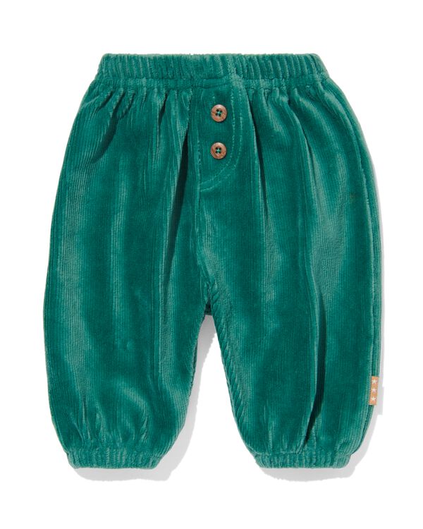 pantalon nouveau-né côtes velours vert vert - 33478310GREEN - HEMA