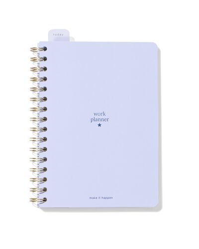 werkplanner 21x14.8cm lichtblauw - 14103702 - HEMA