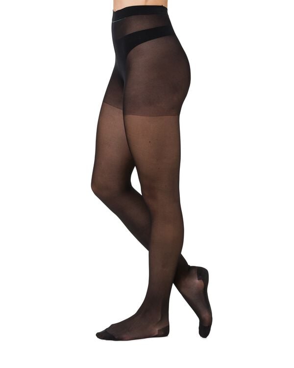 panty comfort 30 denier zwart zwart - 1000008364 - HEMA