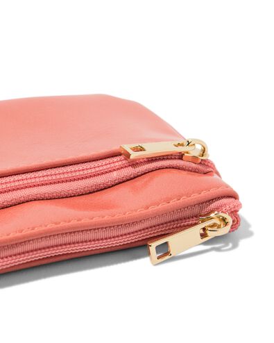 sleutel etui 12x8cm kunstleer koraal - 18160034 - HEMA