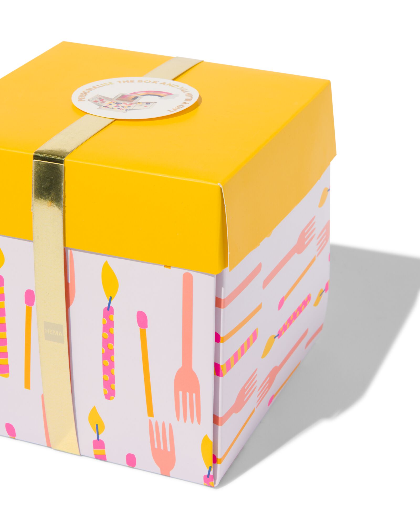 &Uuml;berraschungs-Schachtel, gro&szlig;, 15 x 15 x 15 cm - 60800613 - HEMA