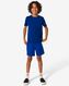 pantalon de sport court enfant bleu vif 122/128 - 36090380 - HEMA