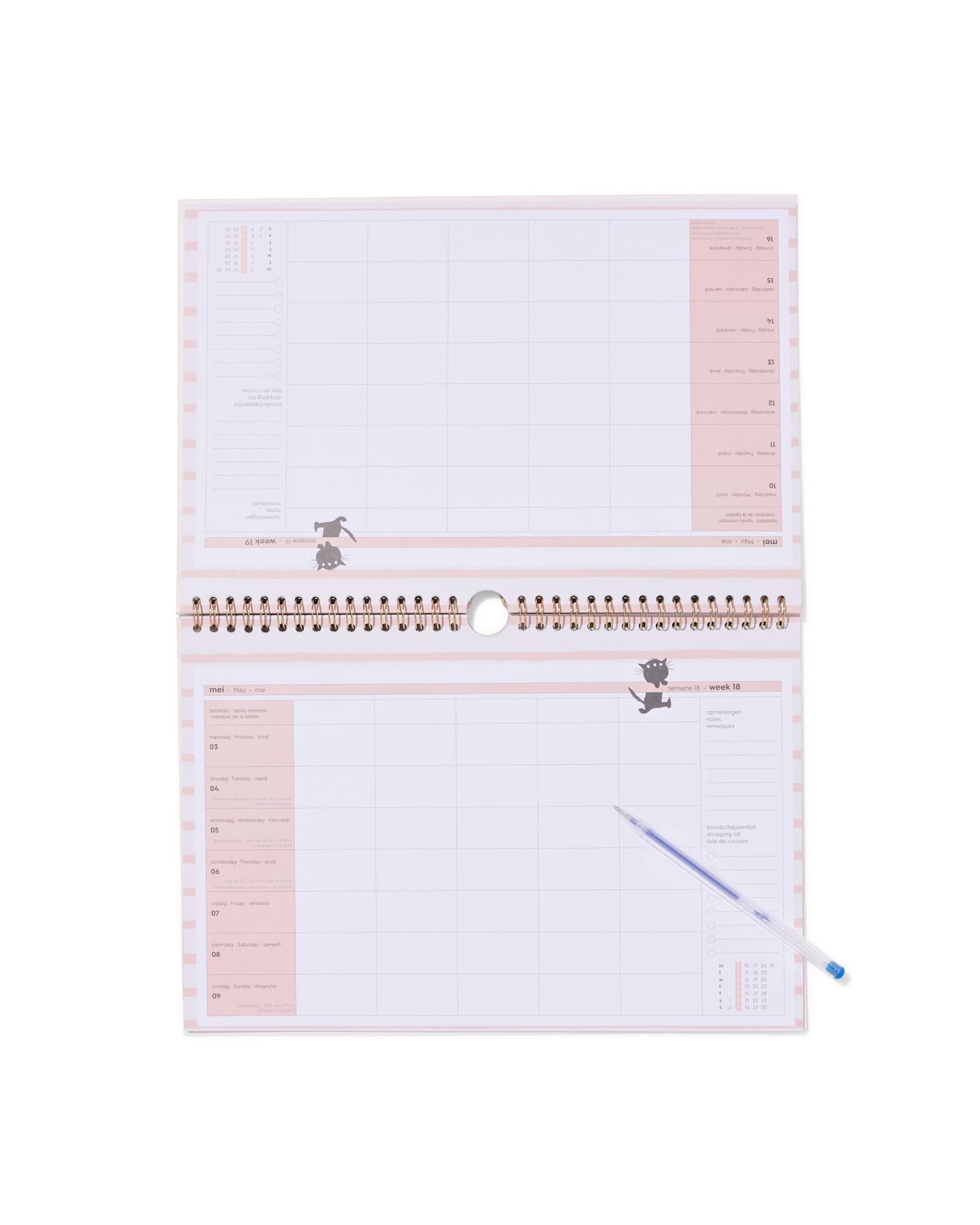 Takkie en Siepie familieplanner 31x21.8cm Takkie en Siepie papier - 14904700 - HEMA
