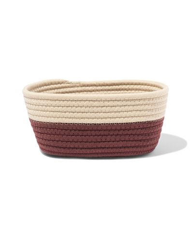 mand 23x11cm touw beige-bruin - 39800048 - HEMA