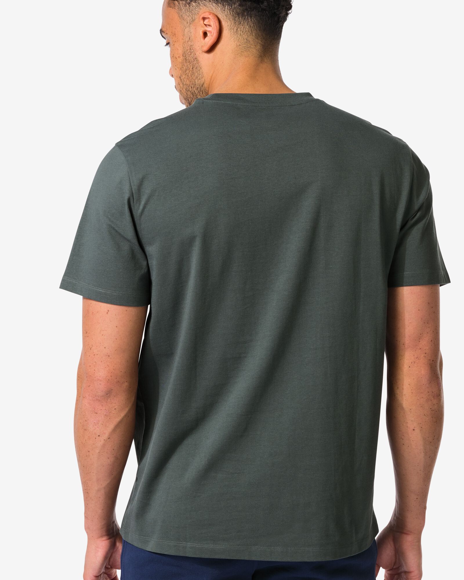 t-shirt homme coupe classique gris gris - 2190340GREY - HEMA