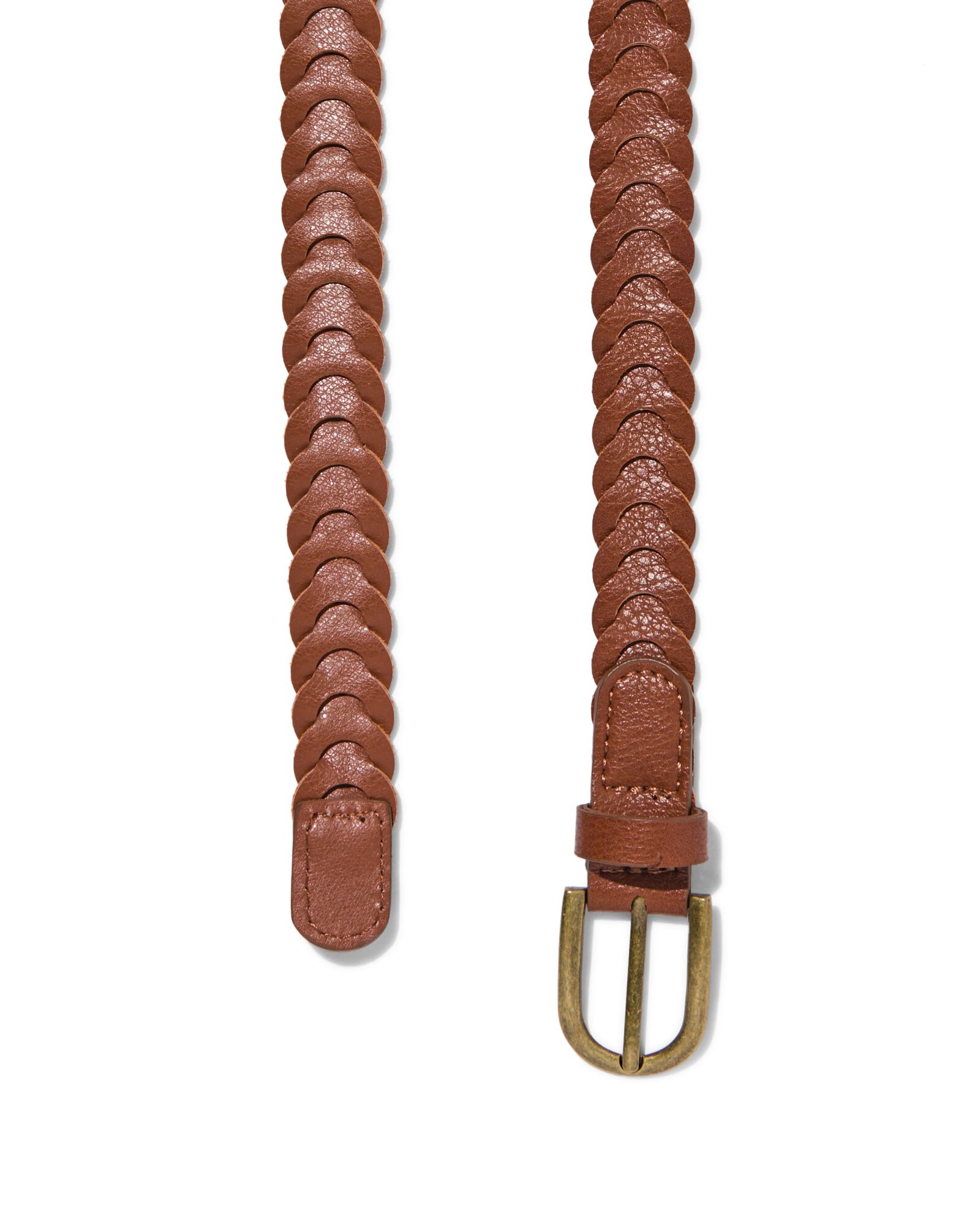 ceinture tress&eacute;e femme 2cm marron - 1000029987 - HEMA
