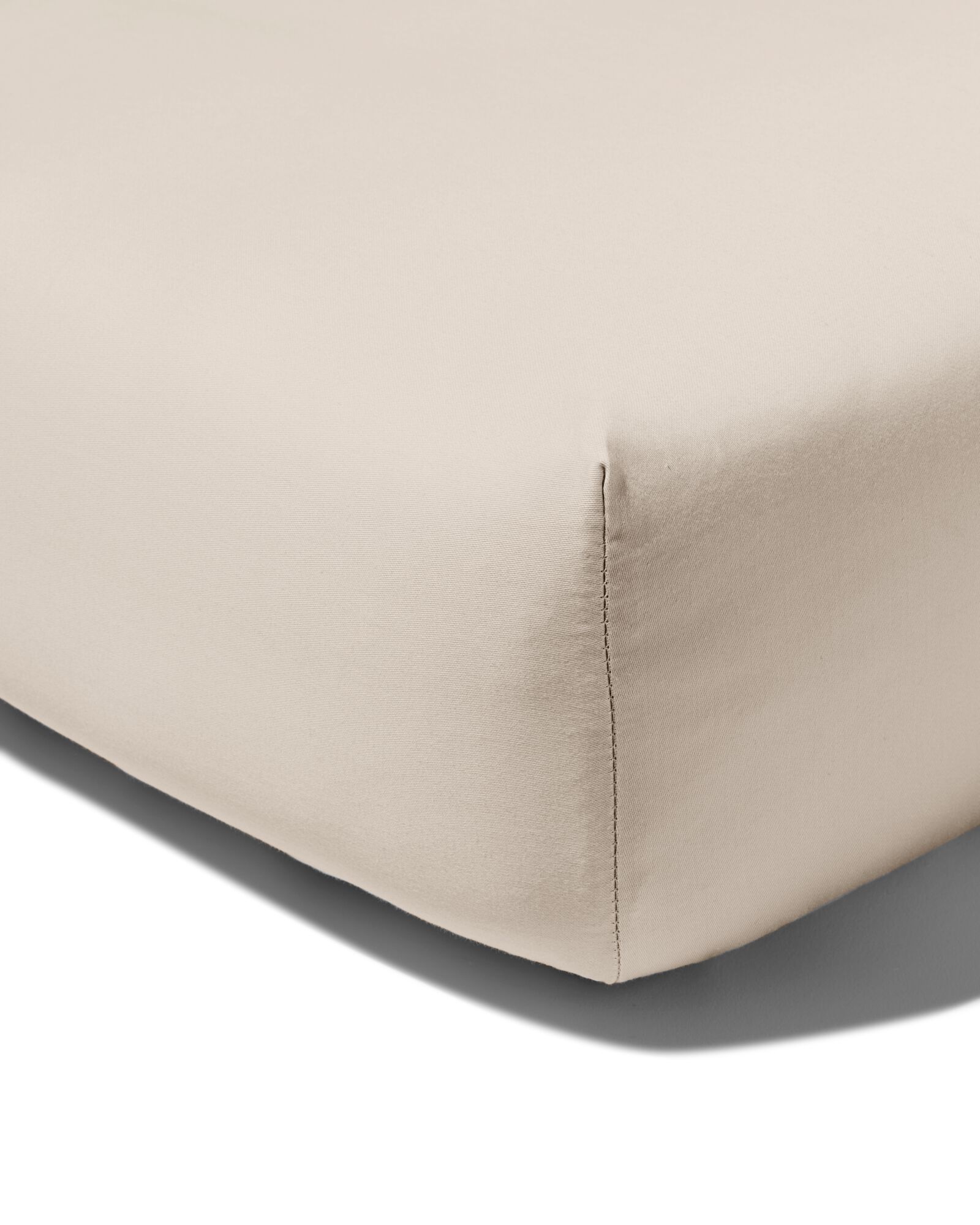 drap-housse satin 160x200 sable - 5190103 - HEMA