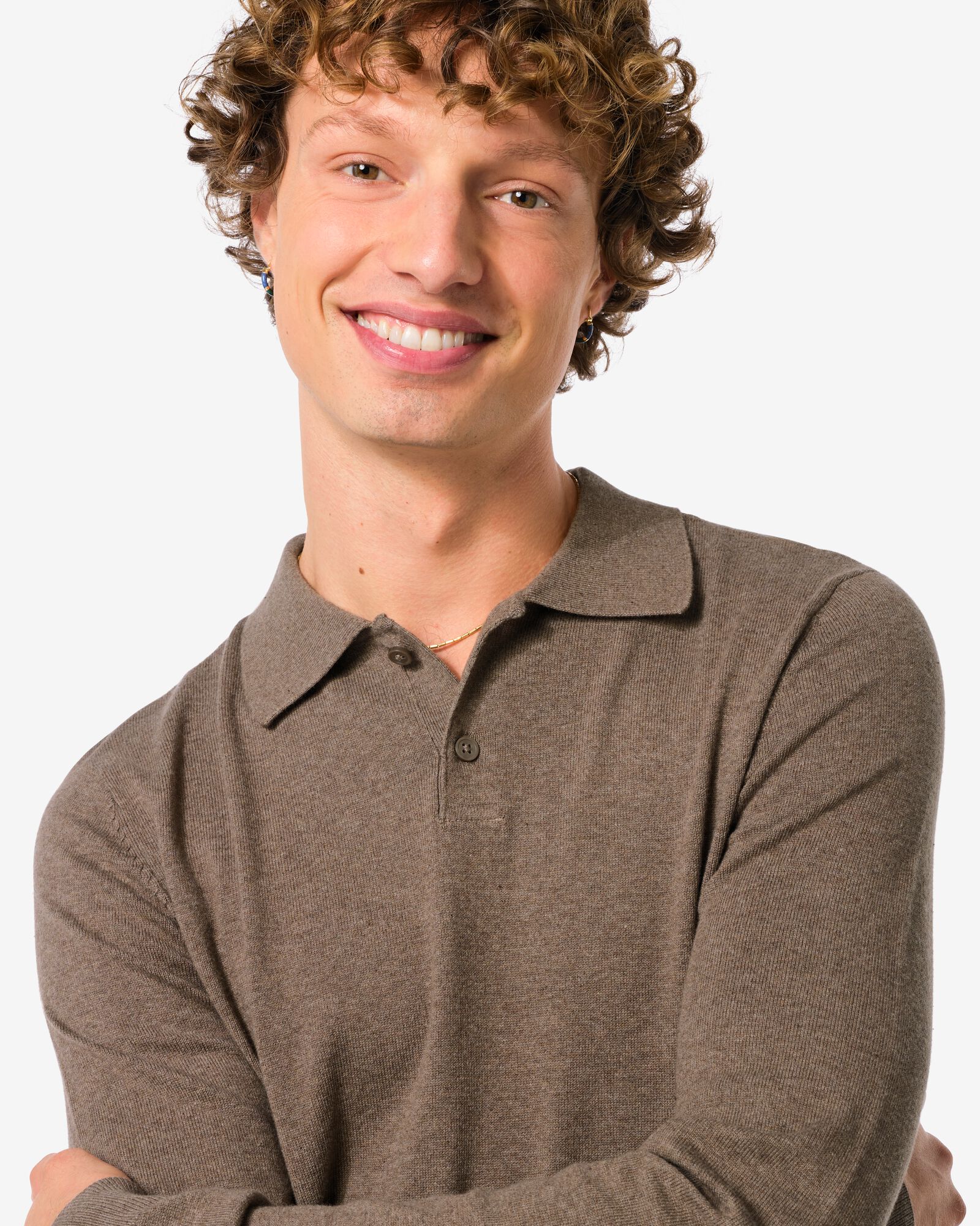 polo homme Jonathan taupe - 2116970TAUPE - HEMA