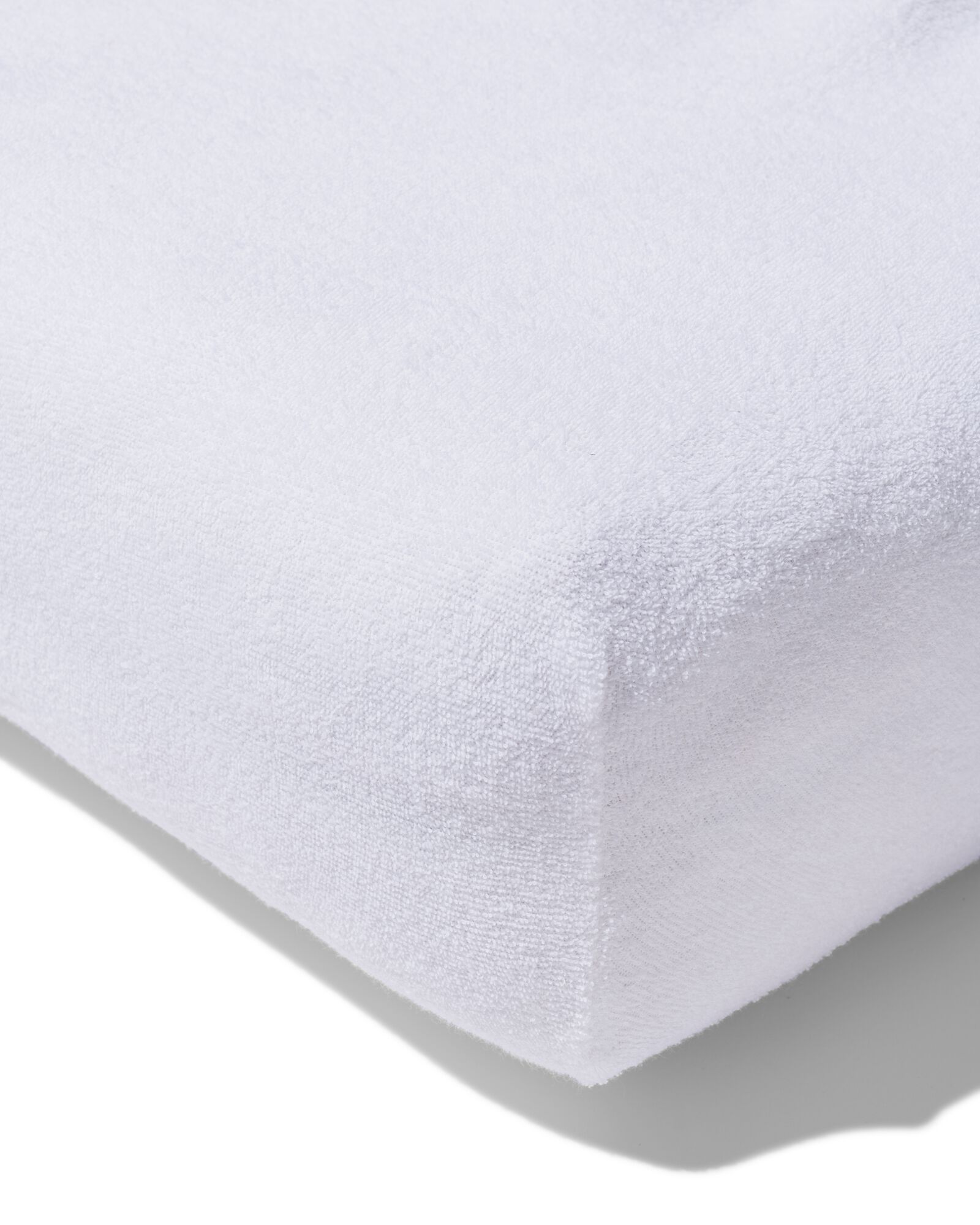 drap-housse tissu &eacute;ponge 180x200 blanc - 5190065 - HEMA