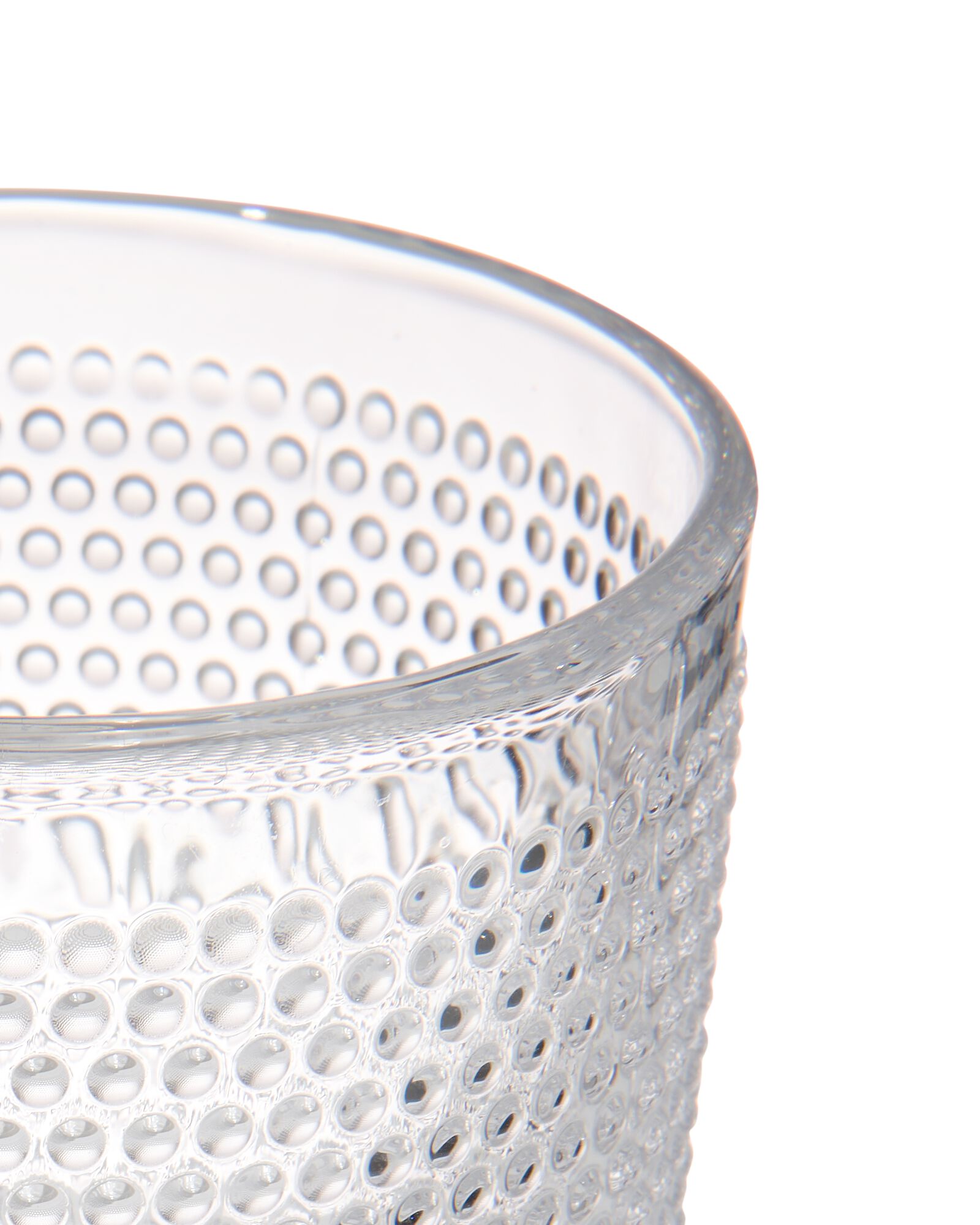 verre &agrave; eau Bergen boules relief 270ml - 9402009 - HEMA