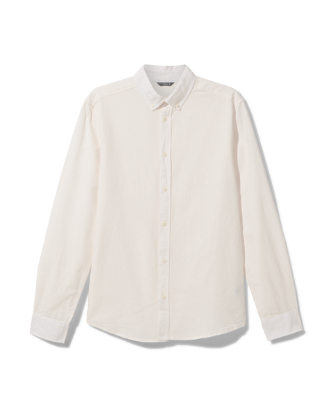 chemise oxford homme blanc blanc - 1000030209 - HEMA