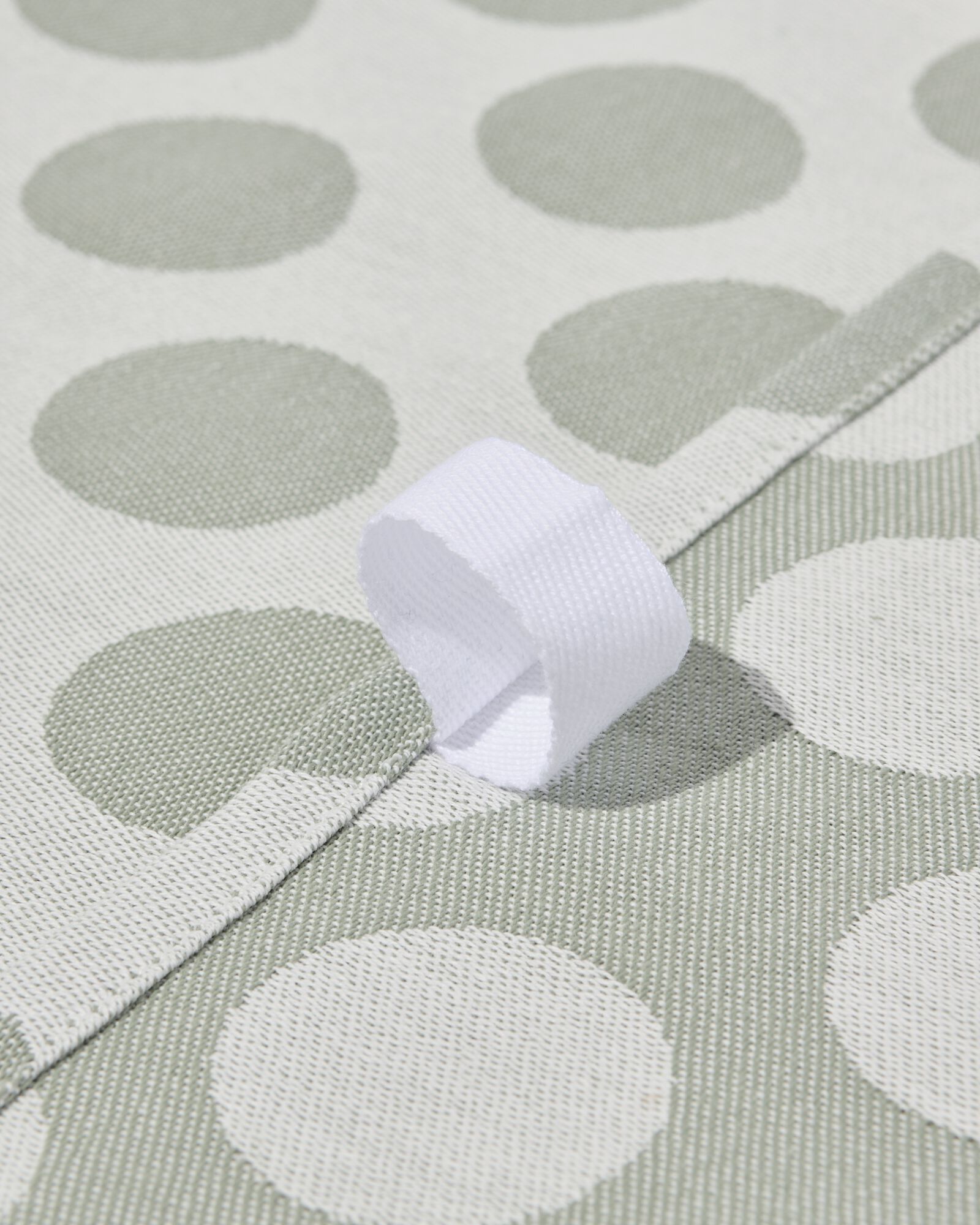 torchon 65x65 cm coton pois gris-vert - 5440005 - HEMA