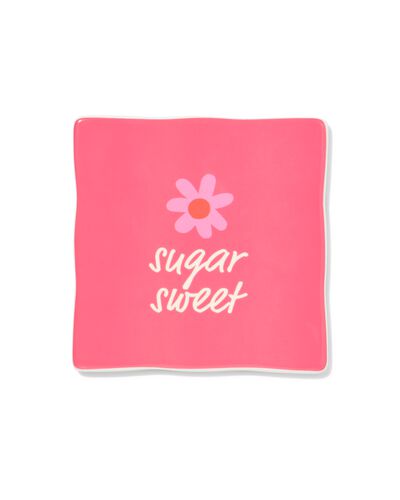 carreau 10x10 cm c&eacute;ramique fleur "sugar sweet" rose - 61100288 - HEMA