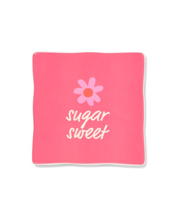 carreau 10x10 cm c&eacute;ramique fleur "sugar sweet" rose - 61100288 - HEMA