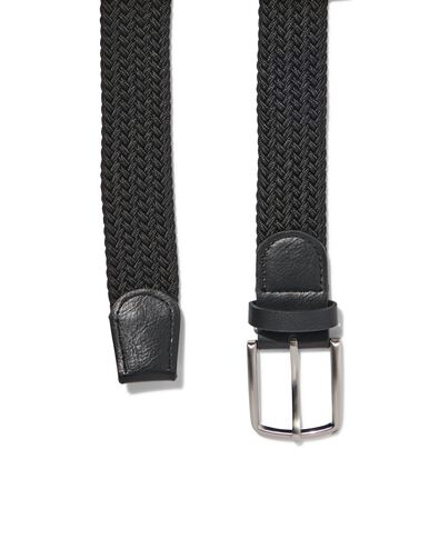 elastischer Herren-Flechtg&uuml;rtel, 3,5 cm schwarz schwarz - 1000030030 - HEMA