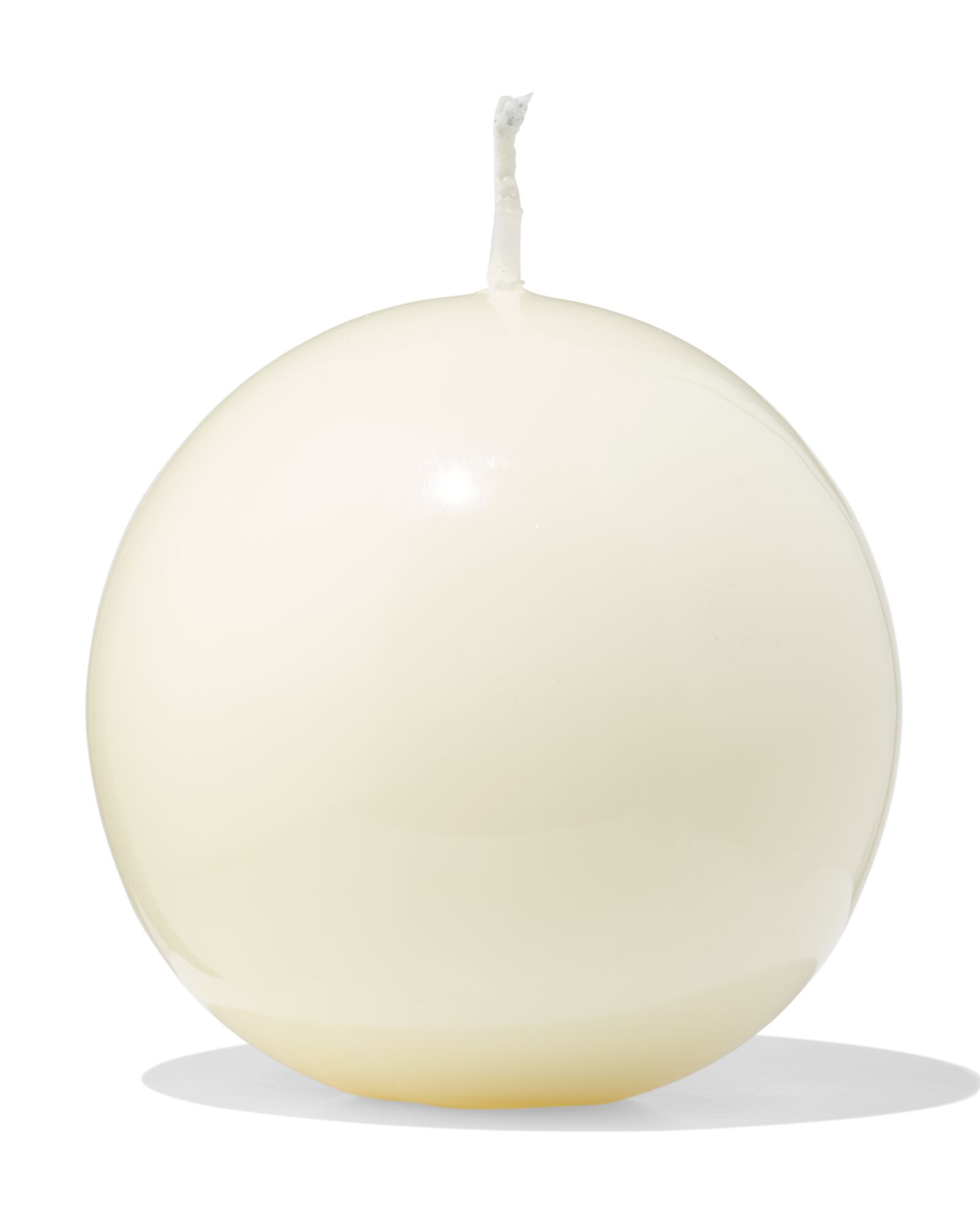 bougie boule ⌀7x7cm ivoire - 13506132 - HEMA
