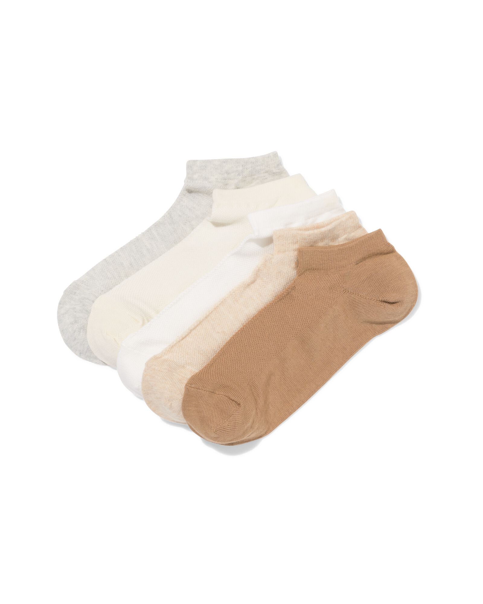 Herren-Kurzsocken, Mesh &ndash; 5 Paar beige beige - 4151030BEIGE - HEMA