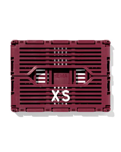 klapkrat letterbord recycled bordeauxrood XS  13 x 18 x 8 - 39811083 - HEMA