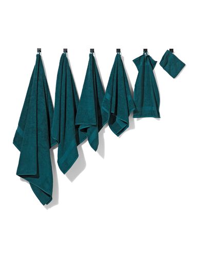 handdoek zware kwaliteit diepgroen 100x150 donkergroen handdoek 100 x 150 - 5230027 - HEMA