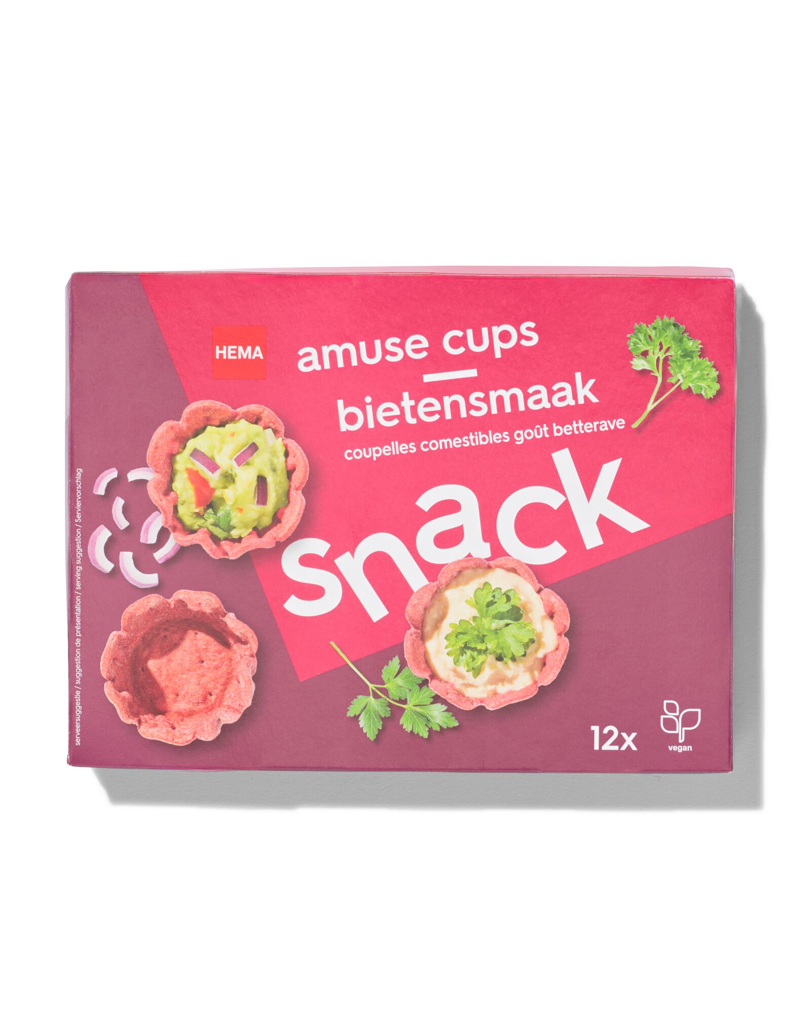coupes d'amuse-gueule go&ucirc;t betterave - 12 pi&egrave;ces - 10780051 - HEMA