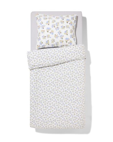 housse de couette 140x200/220 coton fleurs - 5700231 - HEMA