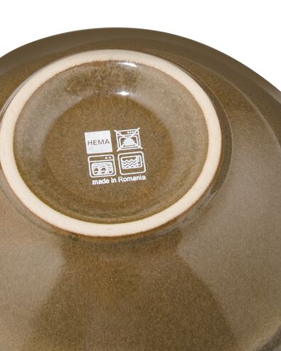 Sch&auml;lchen 12 cm, Monaco, reaktive Glasur, dunkelbraun - 9650215 - HEMA