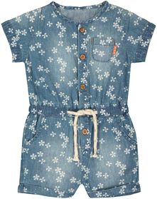 Baby-Jumpsuit, Blumen blau blau - 1000027341 - HEMA