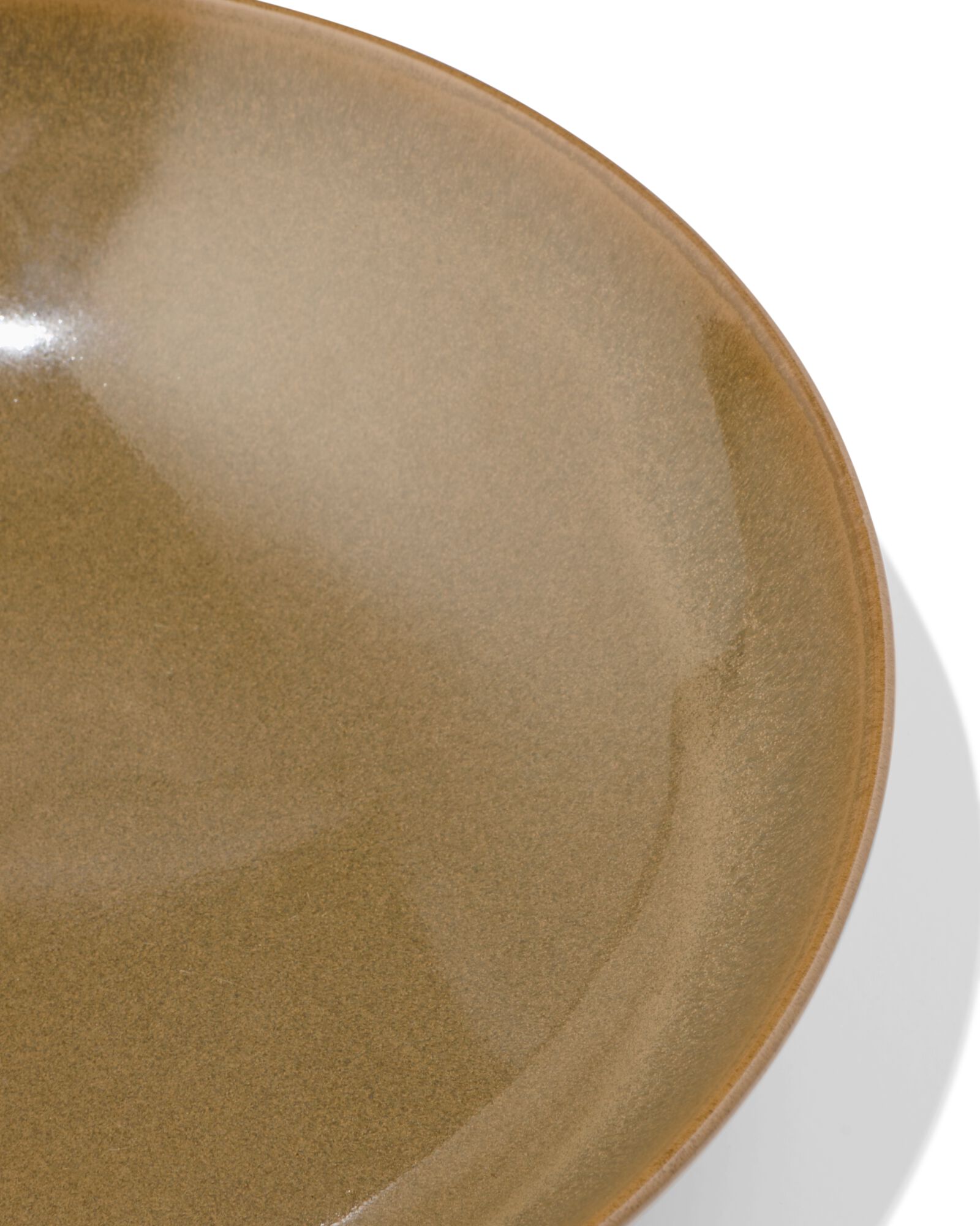 assiette creuse &Oslash;21,5 cm Monaco &eacute;mail r&eacute;actif brun fonc&eacute; - 9650211 - HEMA