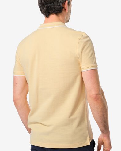Herren-Poloshirt, Piqué gelb XL - 2115737 - HEMA