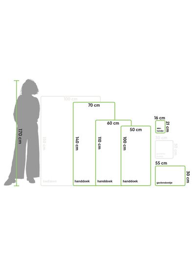 G&auml;stehandtuch, 33 x 50 cm, schwere Qualit&auml;t, frisches Blau knallblau G&auml;stehandtuch - 5250383 - HEMA