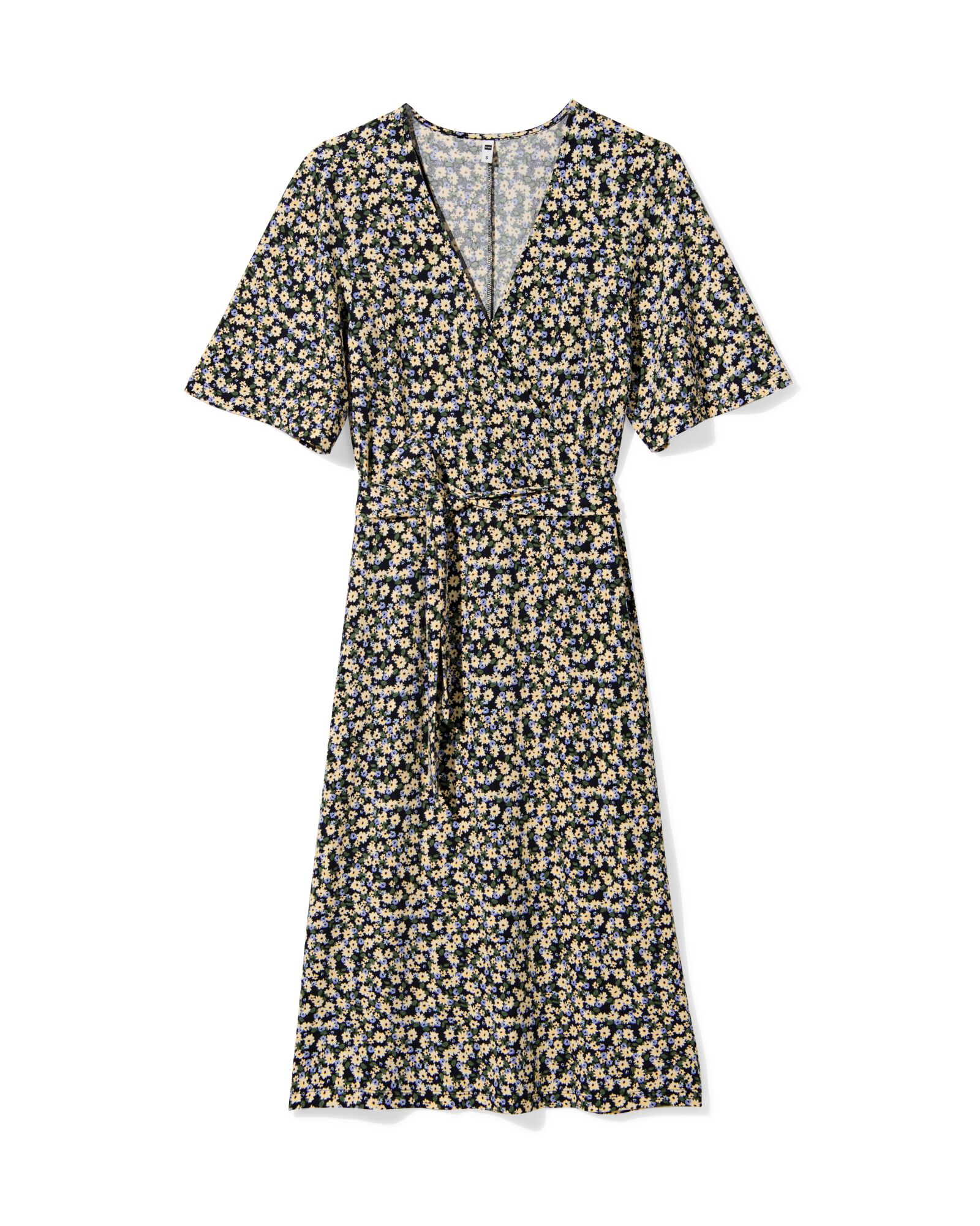 dames overslagjurk Nora bloemen multi - 36350575MULTI - HEMA