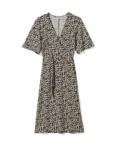 dames overslagjurk Nora bloemen multi - 36350575MULTI - HEMA