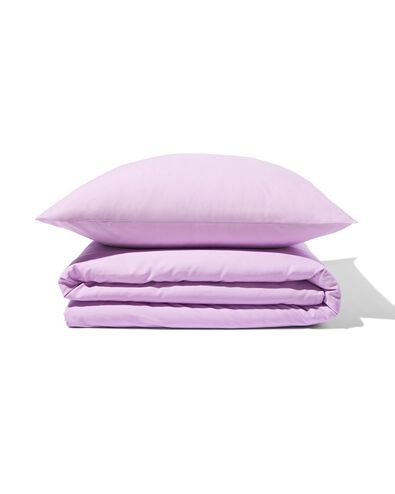 housse de couette 140x200/220 coton doux lilas - 5750076 - HEMA